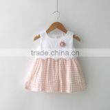 New Style 100% Cotton Sleeveless Wholesale Baby Girl Dress thumbnail-1