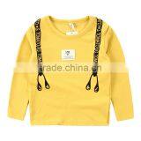 Wholesale Spring Cotton Long Sleeves Boys Kids Round Neck T-shirt thumbnail-3