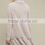 Winter Handmade Knit Wool Ladies Long Sweater Dress thumbnail-5