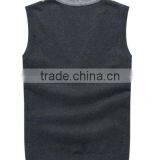 Man Cheap Sleeveless Button Polyester Knitted Sweater Vest With Lowest Price thumbnail-2