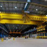 Поворотный телескопический электромагнитный мостовой кран с несущей балкой thumbnail-3