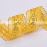 25mm Sheer Organza Pull Bow Ribbon With Satin Center thumbnail-2