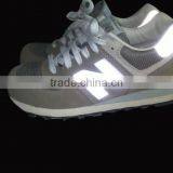 0.8mm Grey Synthetic Reflective pu Leather for Shoes Cover thumbnail-3