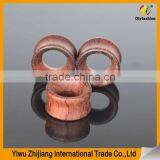 Longbeauty Pair Vintage Brown Natural Wood Hollow Tunnels Ear Plugs Stretcher Gauges thumbnail-3