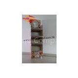 ECO Friendly Laminated Floor Cardboard Display Stand for Foods / Snacks thumbnail-1