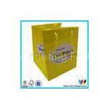 Recycled Big Yellow Printed Paper Shopping Bags For Cupcake Packaging thumbnail-1