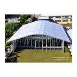 Arch Large White Tent With Glass Wallss And Doors For Elegant Multiply Outdoor Events