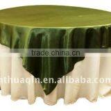 Wedding Overlay and Satin Table Overlay for Round Table