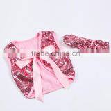 Child Sequin Top Kids Wears Clothing For 0-8 Years Old Girl Outfits Waistcoat Ready Made In Stock thumbnail-1