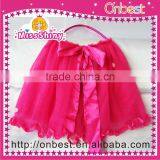 Hot selling beautiful pink bow cake/ ballet /petty skirt/ tutu /dress 3 layer color wholesale.