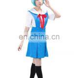 SunShine-Free Shipping Neon Genesis Evangelion Ayanami Rei Tokyo-3 School Uniform Anime Cosplay Costume thumbnail-2