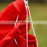 Christmas Printed Red Lightweight Large Drawstring Santa Claus Gift Bag thumbnail-5
