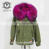 Irisfox 2016 Winter Warm Raccoon Fur Hooded Coat thumbnail-4