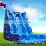 Sky Blue Super High Inflatable Slide for Pool thumbnail-2