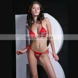 Wholesale Sexy Racer Girl Clubwear Bra and G-string Cheap Bikini Set Erotic thumbnail-5
