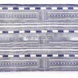 Indian Beautiful Rugs 4 X 6 Ft Blue White Cotton Block Print Accent Area Dhurrie Rug Flat Weave Hand thumbnail-1