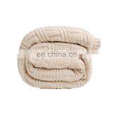 2020 Wholesale Price Soft and Warm Knitted Chenille and Wool Solid Color Winter Chunky Knit Blanket With Competitive Price thumbnail-5