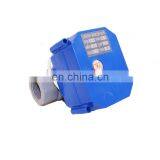 BSP CWX-60P DN15 1/2" Dn20 3/4" Two Way 12v Plastic Pvc Motorized Valve for Water thumbnail-2
