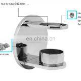 Modern 304 Stainless Steel Handrail Post Round Tube Bracket on Wall Mounted Flange Base Support thumbnail-6