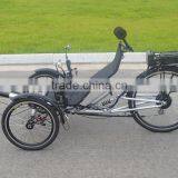 Pedal Assisted Single Person Recumbent Trike thumbnail-4