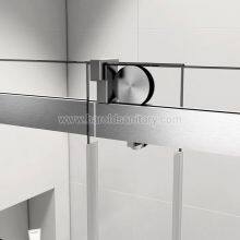 Stainless Steel Soft-Closing Sliding Glass Shower Enclosure thumbnail-2