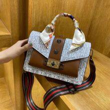 Leather Shoulder Bags Silk Women Handbags Famous Brands Bling Handbags for Women thumbnail-4