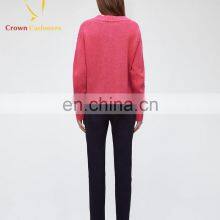 Модельный свободный пуловер, вязаный из трикотажной ткани, зимний свитер для девочек thumbnail-3