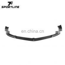 Carbon Fiber W204 Car Front Bumper Lip Spoiler for Mercedes Benz C63 AMG Black Series 12-15 thumbnail-2