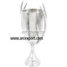 Nickle Plated Antler Vase