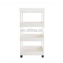 Nordic Multifunctional Storage Kitchen Trolley 3 Layers With Wheels for Household Bathroom Living Room Organise