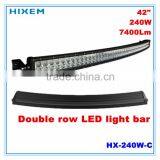 LED Double Row Light Bar 240W With C.R.E.E Led 3W*80 PCS, Super Bright 7400lm, 10-30V, 6000K Led Work Light Bar.