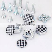 Customized Aluminum Alloy Metal 8mm Country Flag Logo Car License Plate Bolt thumbnail-5