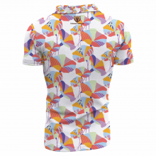 New Style Polo Shirt of Morning Glory With Short Sleeves thumbnail-2