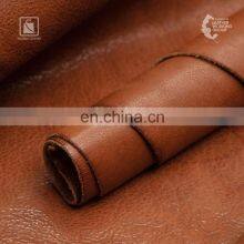 1.4 mm Thickness Natural Vintage 20 Sqft Full Grain Vegetable Tanned Genuine Leather Supplier thumbnail-1