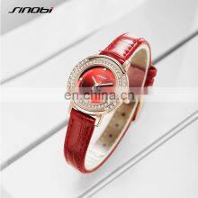 SINOBI Girls Leather Wristwatch S9841G Woman Gorgeous Watches OEM ODM Custom Logo Lady Watch Dazzling Hand Watch thumbnail-5