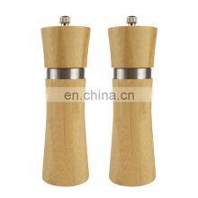 Wooden Salt and Pepper Grinder Set Elegant Sea Salt Grinder and Pepper Mill Set for Seasoning Cooking Dining thumbnail-1