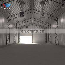 Prefab Steel Structure Metal Frame Workshop Steel Building Mobile Aircraft Prefabricated Hangar Plant thumbnail-5