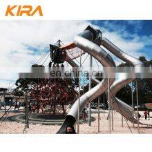 Customization Outdoor Playground Kid Stainless Steel Slide thumbnail-5