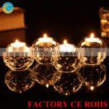 2015 New Ball Crystal Glass Candle Holder for Decoration Gift