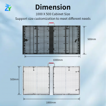 Full-color LED Grille Transparent Screen Indoor and Outdoor Thin Custom LED Display Square Naked-eye 3D Transparent Screen thumbnail-3