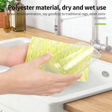 Bubble Dishcloth Household Kitchen Cleaning, Lazy Pot Scrubber Dish Cleaning Cloth thumbnail-4