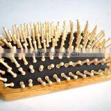 Eco-friendly Natural Bamboo Brush , Wood Pins Custom Paddle Brush thumbnail-3