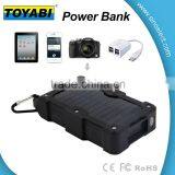 Solar Energy Power Bank With Carabine Design for Travelling Waterproof Dustproof and Shockproof With 6000mAh Capacity thumbnail-2