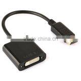 Nickel Plated Thunderbolt DP Male to DVI Female Cable Adapter