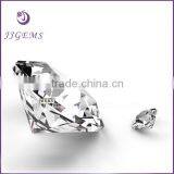 Wholesale 8mm Round Heart and Arrow White cz Stone