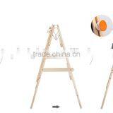 Fashion Kids Wooden Toy Tergum Chalkboard and Whiteboard Blackboard Folding Kids Erasable Magic Magnetic Drawing Board thumbnail-5