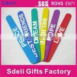 Cheap Custom Printed Silicone Snap Bracelets Hope/dream/love/believe thumbnail-1