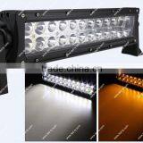 13.5" 72W Amber and White Offroad LED Light Bar ATV 4x4 Jeep Offroad Tractor Marine Truck Offroad LED Driving Light Bar