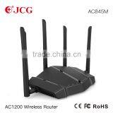 2016 New : 11AC 1200Mbps high power dual-band wireless router with 5*5dbi high gain detachable antenna