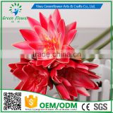 Greenflower 2016 Wholesale Real Touch Latex PU China Artificial Flowers lotus water lily for wedding decoration